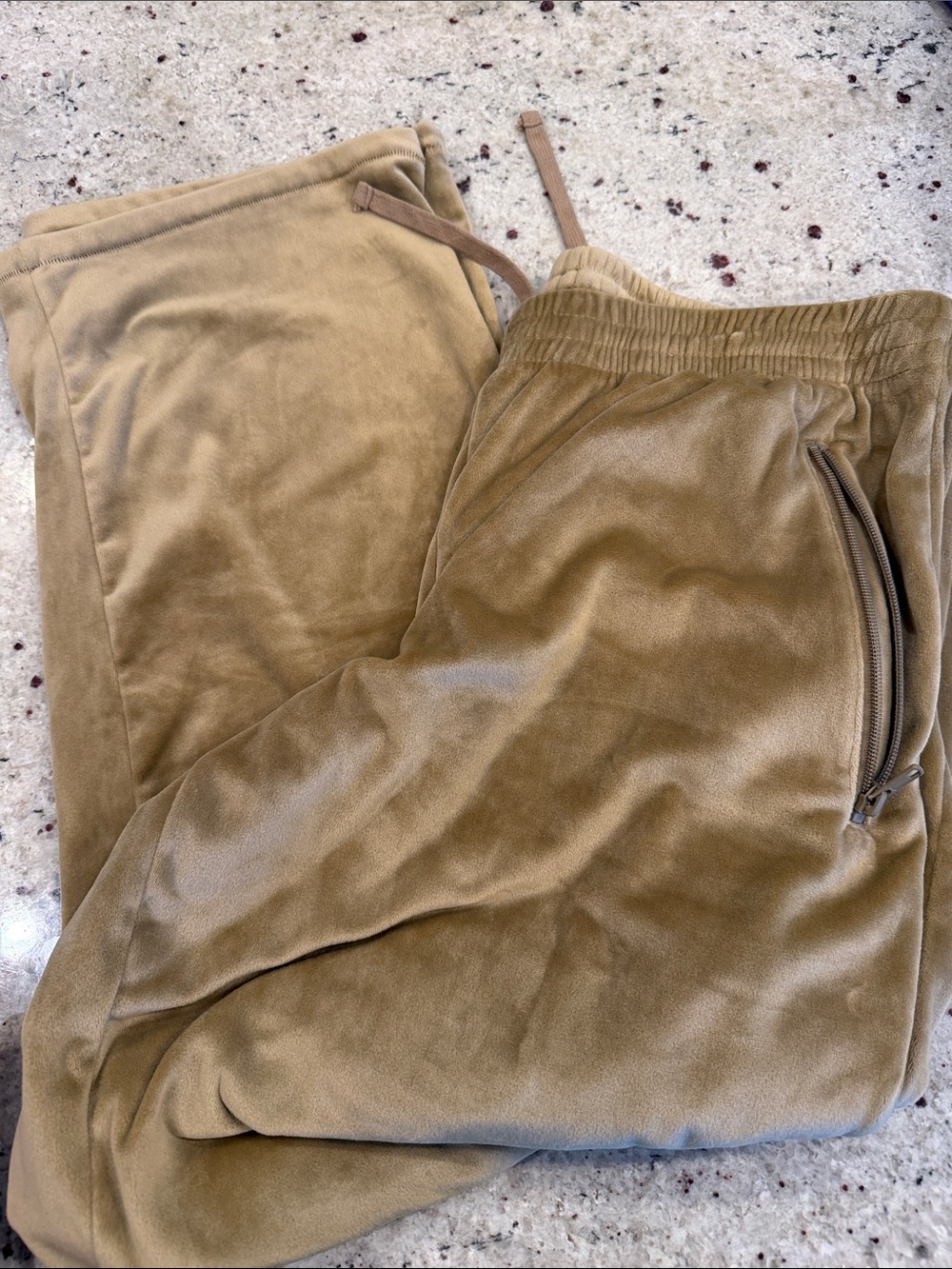 Women’s Skims Velour Drawstring Pants - Golden tan